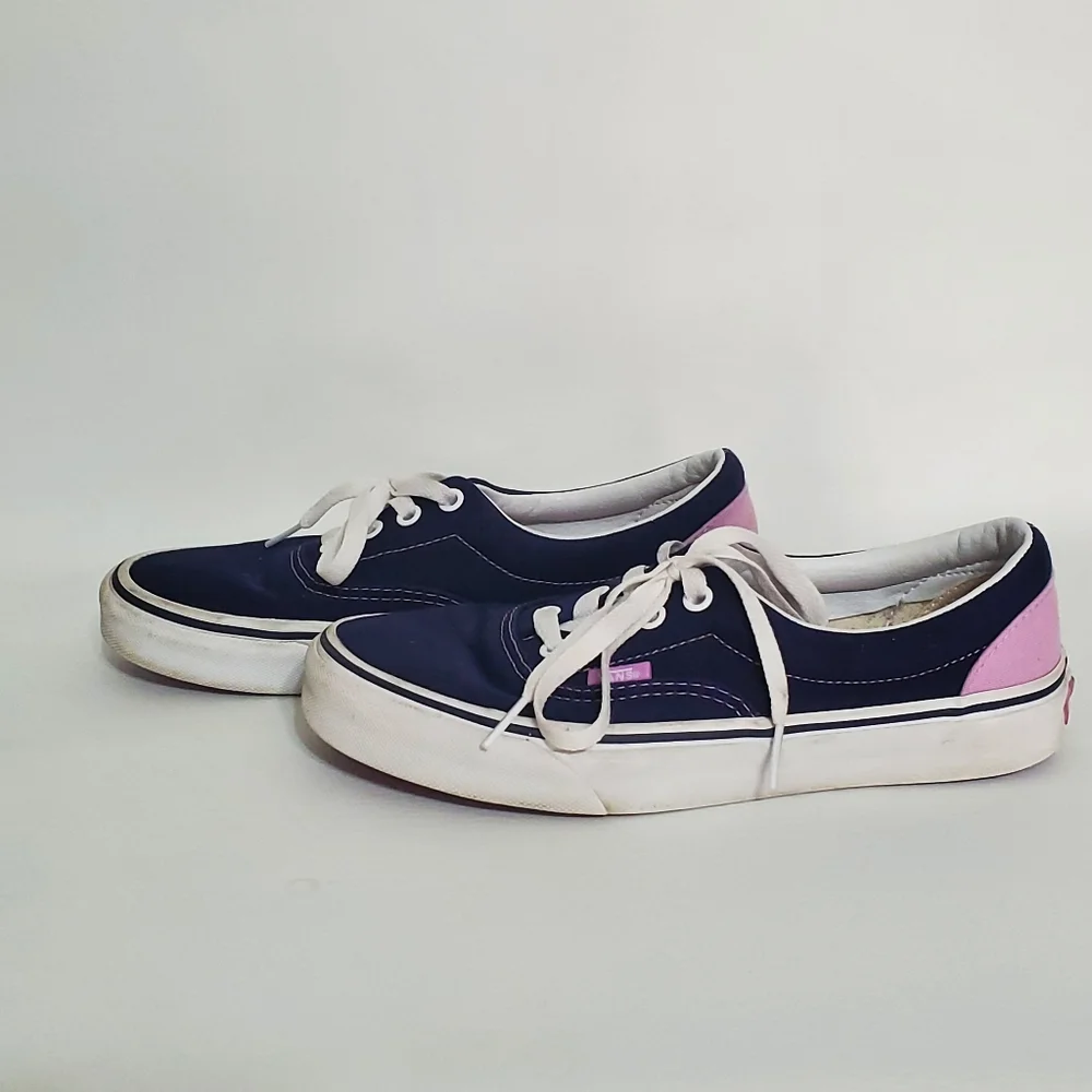 Vans Purple Blue Canvas Fabric Sneakers Women's Size 7